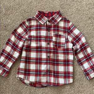 Cat & Jack button flannel shirt